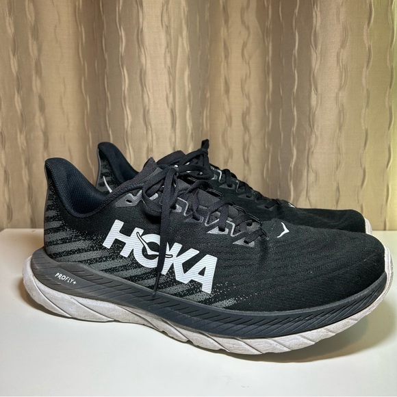 Hoka One One Mach 5 Men’s 13 D Black Castlerock Gray Running 1127893-BCSTL main image 8